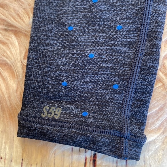 Splits59 Mika Polka Dot Blue High Rise Seamless Leggings sz S/M - Picture 11 of 11
